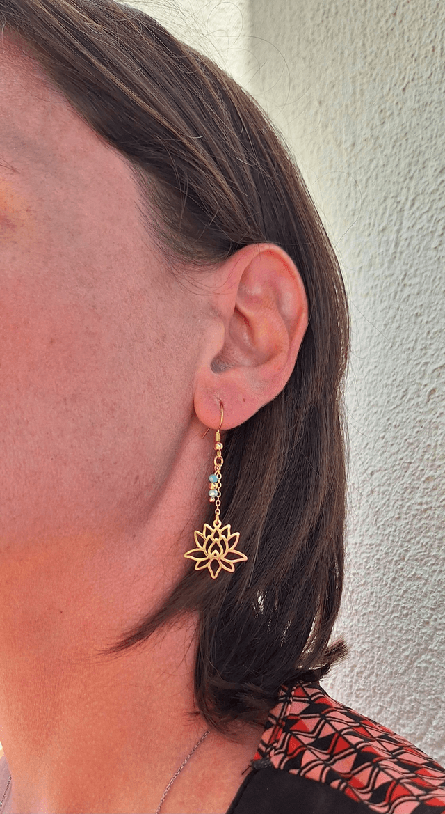 Boucles d'oreilles Lotus