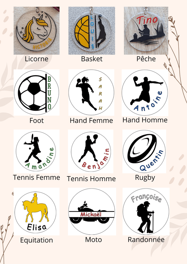 Porte-clés personnalisé