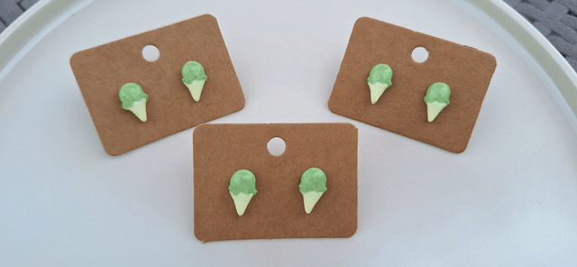 Boucles d'oreilles Cornet de glace