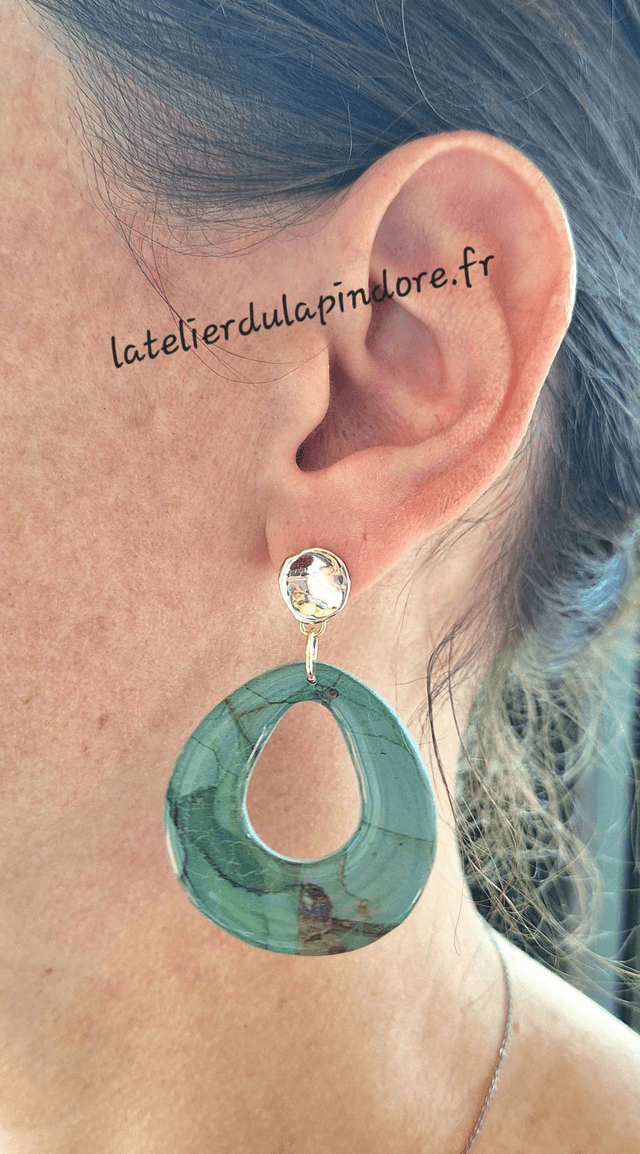 Boucles d'oreilles Jade