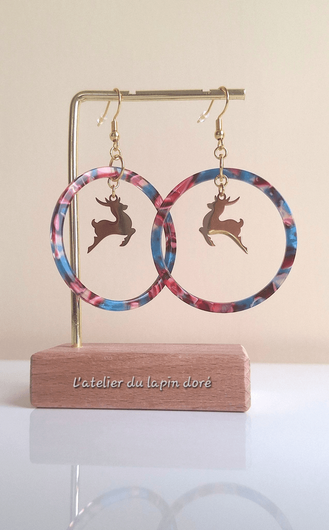Boucles d&#039;oreilles Rennes ou Sapins