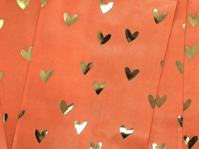 Sachet cadeau Coeur (pour les bijoux et porte-clés)